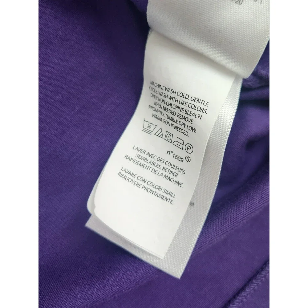 Polo Ralph Lauren Classic Fit Purple Short Sleeve Polo Multicolor Pony Men's L